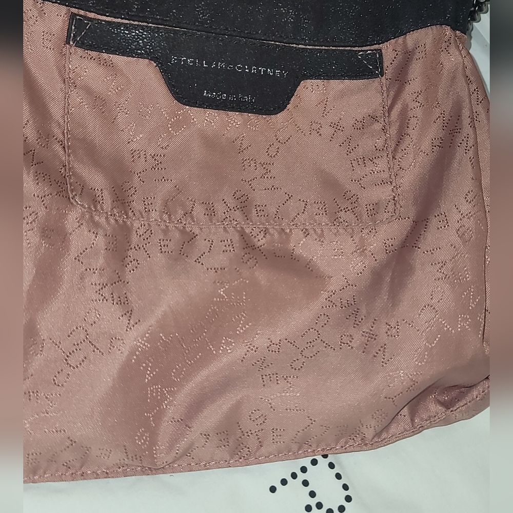 Stella McCartney Black Shaggy Deer Falabella Chain Crossbody Bag - Picture 15 of 16